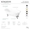Aqua Eden Clawfoot Bathtubs, 56.88 L, 30.5 W, White/Oil Rubbed Bronze, Cast Iron VCT7D5731B5 - alternate 3